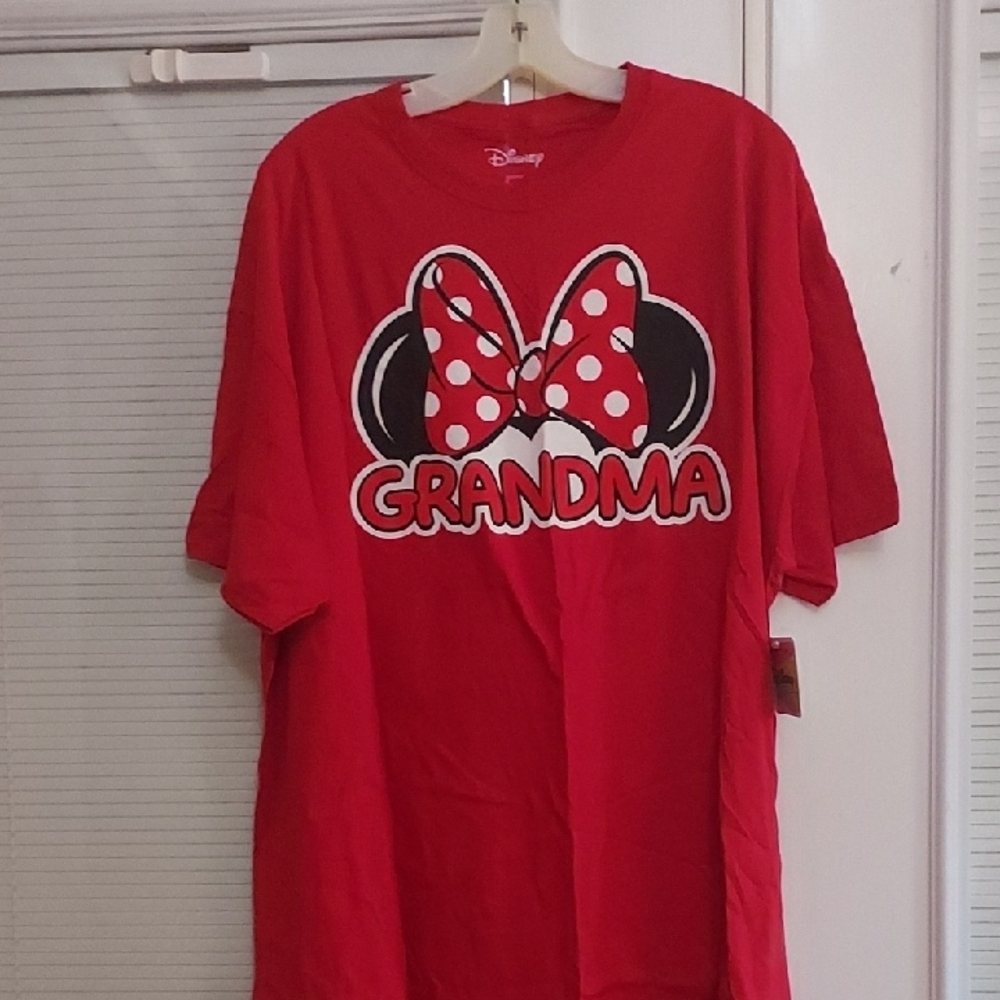 Women's Disney Red Minnie Mouse Grandma T-Shirt